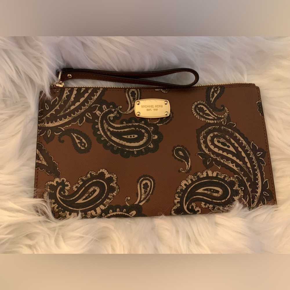 Michael Kors Paisley Clutch/Wristlet